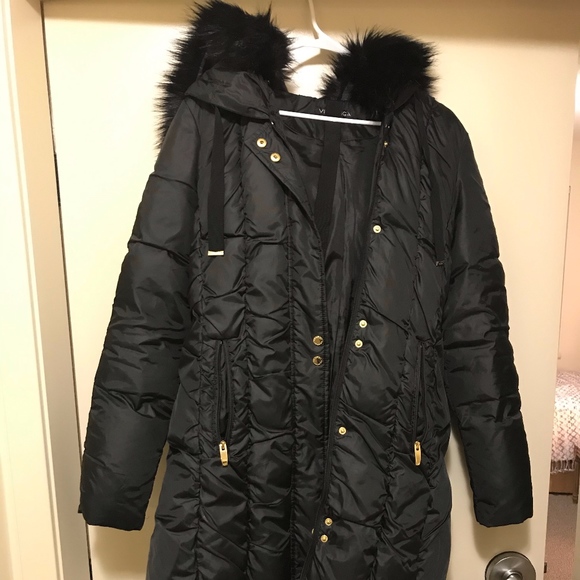 Via Spiga down parka with faux fur trim - Picture 2 of 2